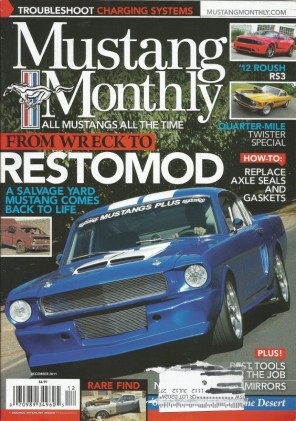 MUSTANG MONTHLY 2011 DEC - BLOWN TWISTER MACH, PEWTER PAIR, RS3